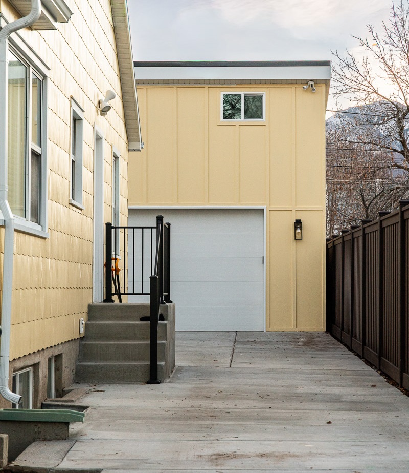 fully custom detached garage